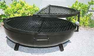 double grill fire pits,  low closed